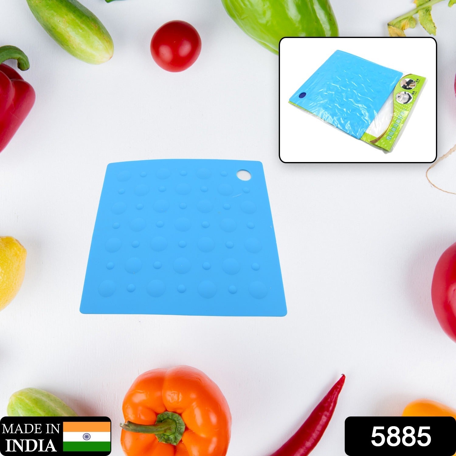 5885 Multifunctional Heat-resistant Non-slip Pot Pad for Home Kitchen Easy To Clean, Silicone Dining Room Square Heat Resistant Bowl Plate Mat Table Protection Pad (1 Pc) 5885 Multifunctional Heat-resistant Non-slip Pot Pad for Home Kitchen Easy To Clean, Silicone Dining Room Square Heat Resistant Bowl Plate Mat Table Protection Pad (1 Pc)